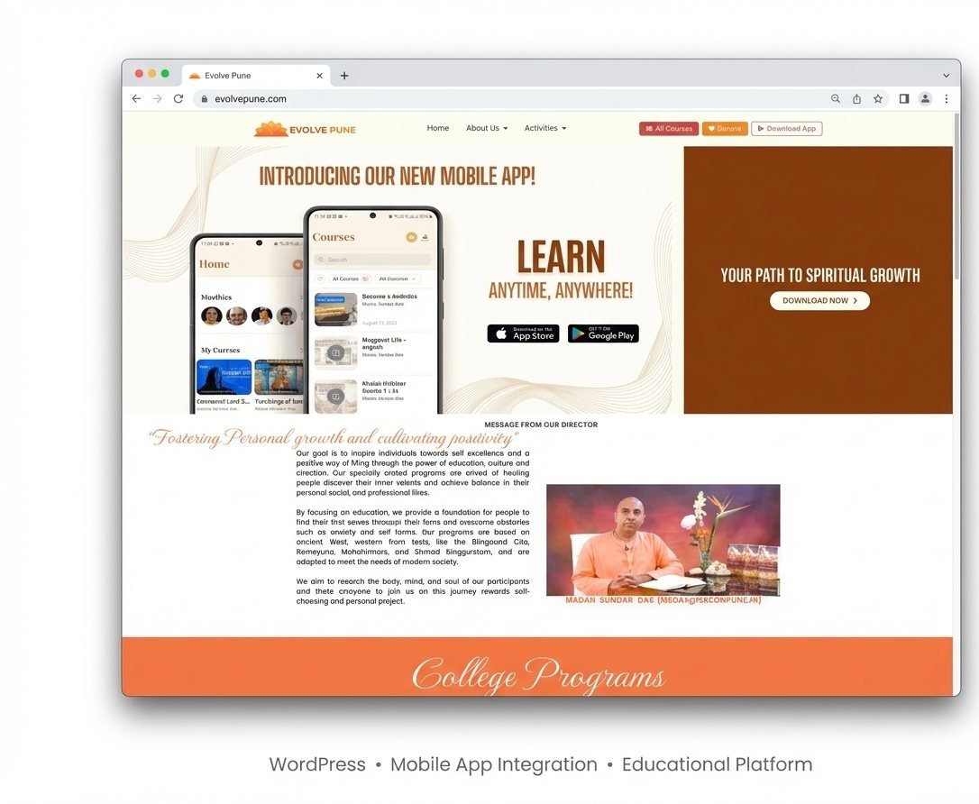 Evolve Pune educational learning platform